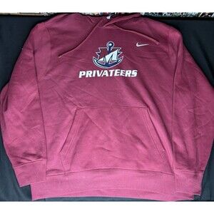 Maritime College Hoodie Sweatshirt Adult XL NIKE Privateers Therma Dri-Fit Gray